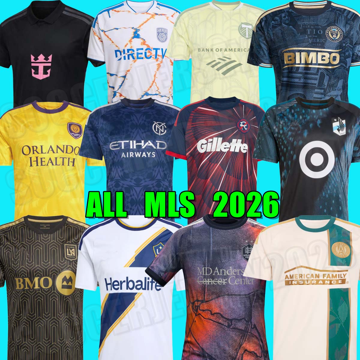 2026 AUSTIN ATLANTA CINCINNATI CHARLOTTE MIAMI LAFC GALAXY MONTREAL NYCFC LOUIS Nashville SEATTLE SOUNDERS SOCCER JERSEYS Philadelphia JAMES Union Minnesota