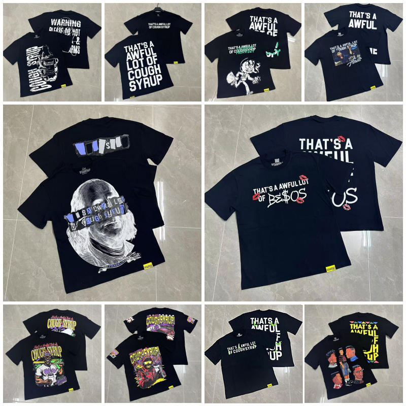 awful lot of caugh syrup men shirt designer t shirt mens summer fashion street shirts graphic tee y2k shirt oversized shirts alocs shirt s--xl