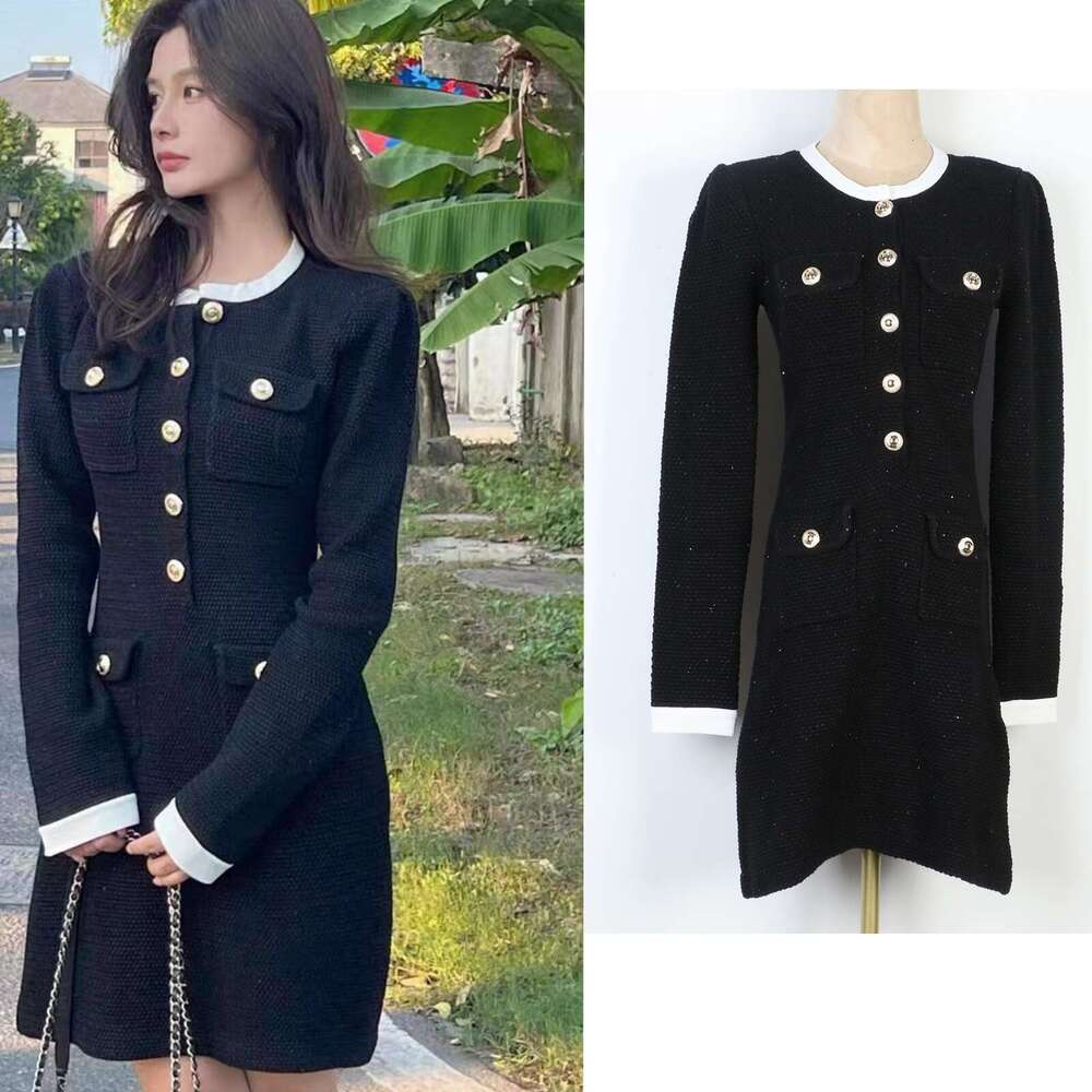 French women's social shorts 2026 autumn and winter new white contrast elegant style knitted vest