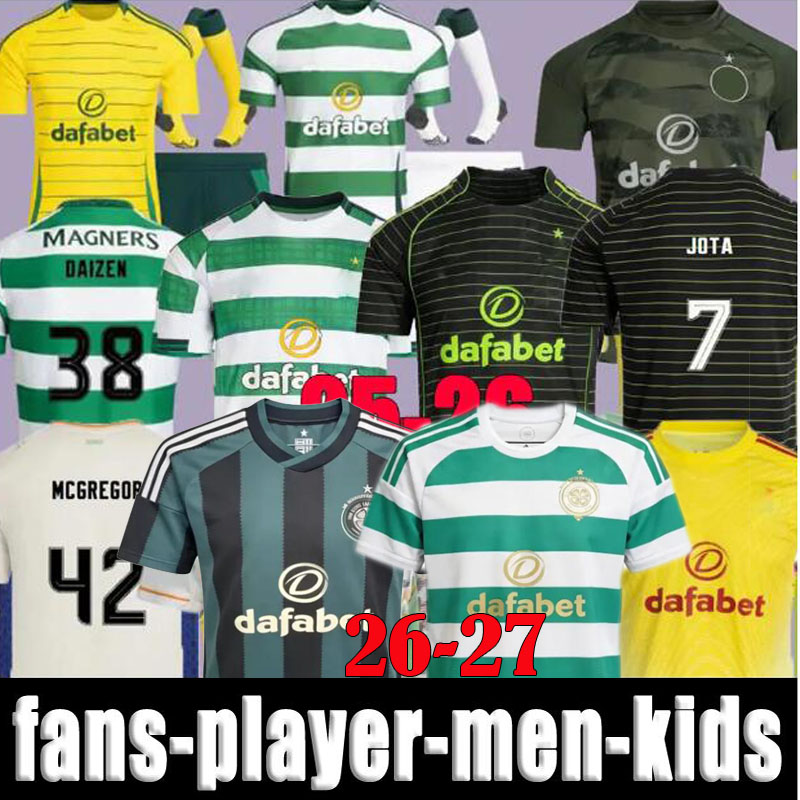 XXXL 4XL 2026 2027 Celts Soccer Jerseys celticfc football shirts KYOGO McGREGOR 25 26 27 Home Away 3rd EDOUARD men and kids kit IDAH SCHMEICHEL DAIZEN celticjersey