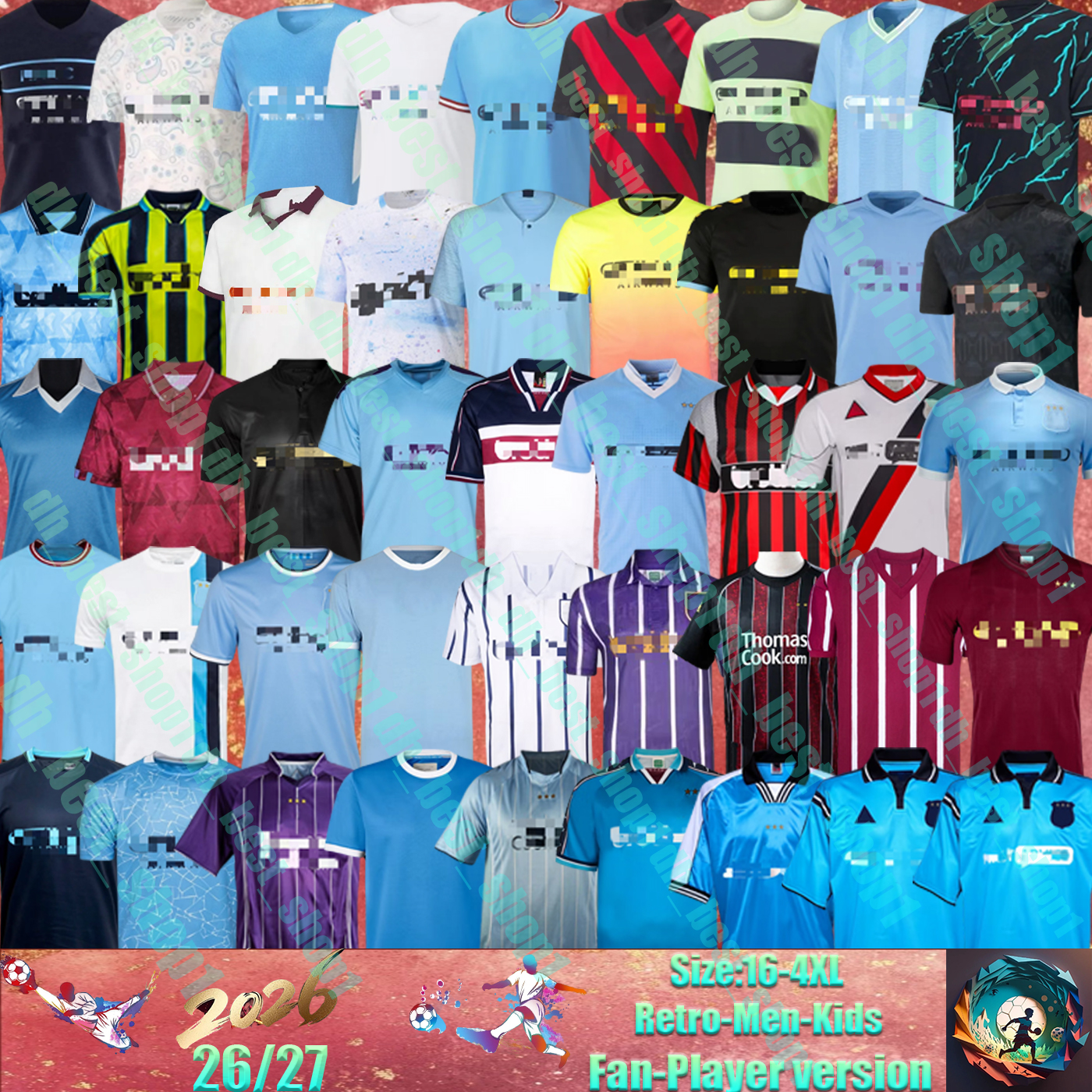 1972 1981 1982 fans player man citys Soccer Jerseys 16 17 18 19 20 21 22 23 24 Retro HAALAND DE BRUYNE KOVACIC MANS FODEN 98 99 00 11 12 Football Man Citys Shirts Men Uniforms