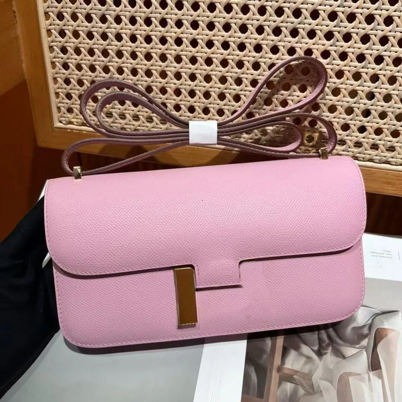 Designer Women Brand handbags purse nEW Genuine Leather Handmade Kangkang metal lock retro tofu Horizontal stewardess Single Shoulder Crossbody bag 01 1