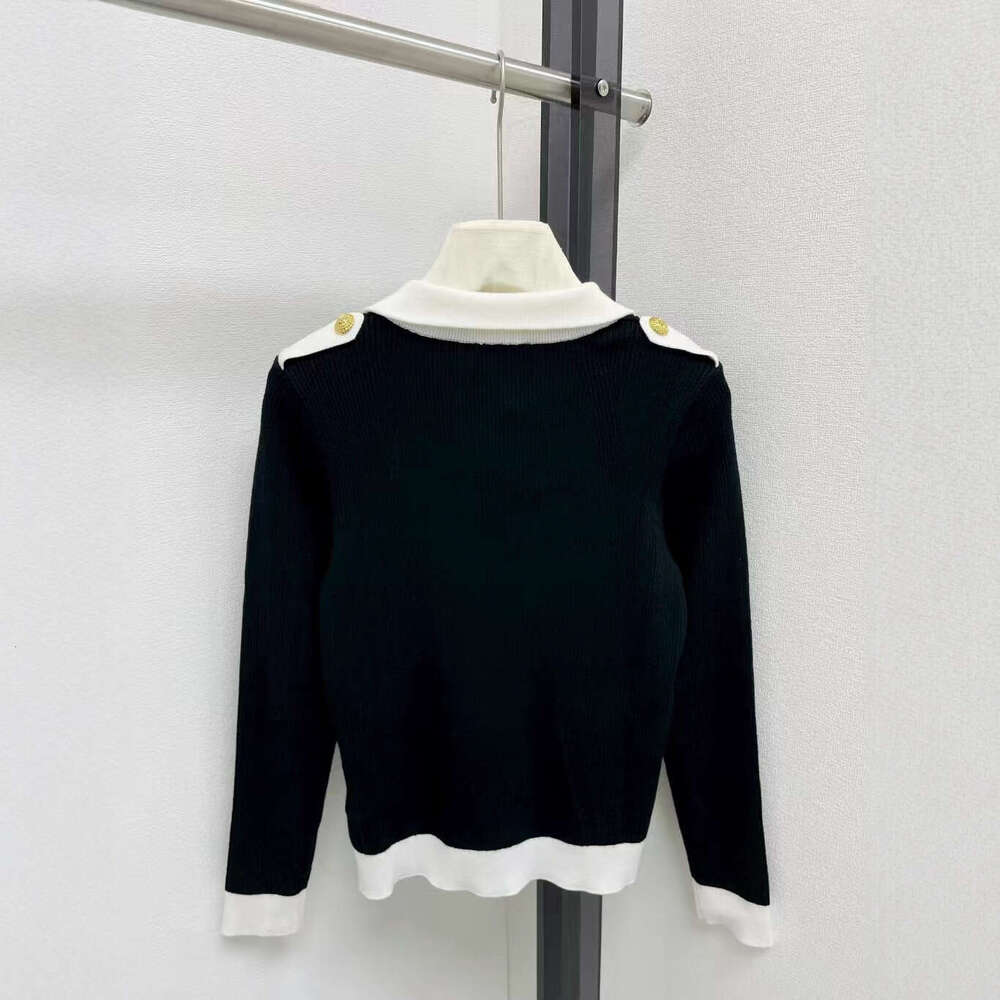 2026 autumn and winter new item color blocked stand up collar slim zipper knitted women's cardigan jacket women's clothing