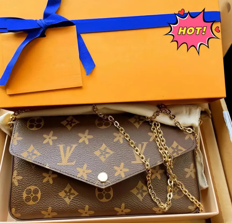 2025 Bags Set Top Luxury Designer Wallet Shoulder Women Classic Flower Pochette Bag Leather Clutch Tote Messenger bags c