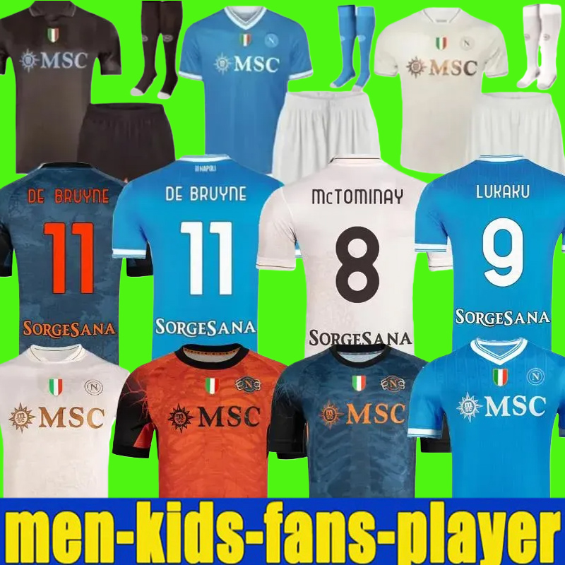 25 26 Naples Maglia DE BRUYNE Napoli Jersey Limited Edition soccer jerseys lukaku 2025 2026 McTominay Gilmour BUONGIORNO home 24 25 26 men Kids kit football