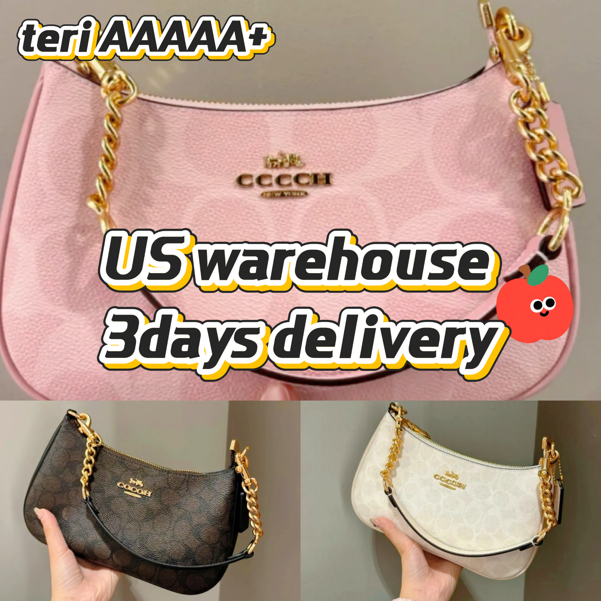 10A coacher shoulder bag teri Designer bag Trendy Luxury Bag Women's Bag High-Quality Version single Travel Beach Shopping bag Large Fashion handbag white black