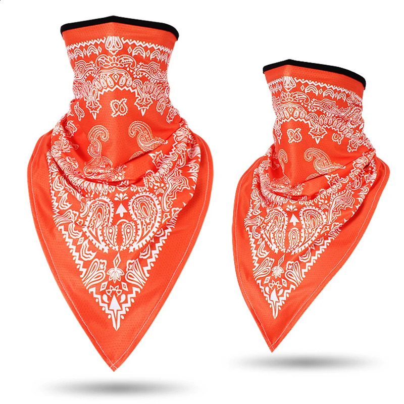 Men Women Bandanna Mask Sports Paisley Bandana Wrap Triangle Face Cover Ski Tube Scarf Fishing Hunting Hiking Neck Gaiter Shield 260206