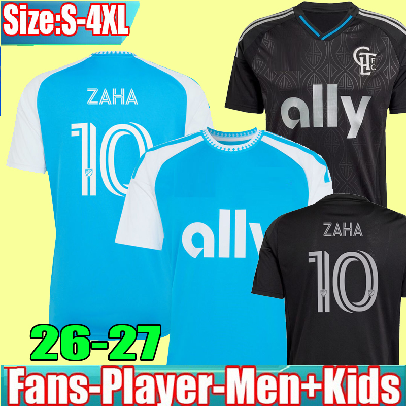 3XL 4XL 2026 CHARLOTTE fc ZAHA Home soccer jersey 26 27 WESTWOOD Away Football Shirt Kids Kit Man