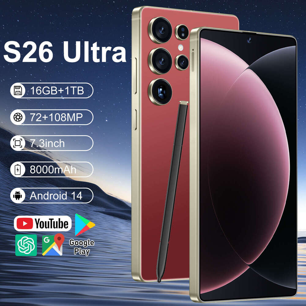 Famous Brand S Ultra Cross Border Phone Built In Stylus Android Large Memory Hot Selling Foreign Trade Wholesale Smartphone CKS