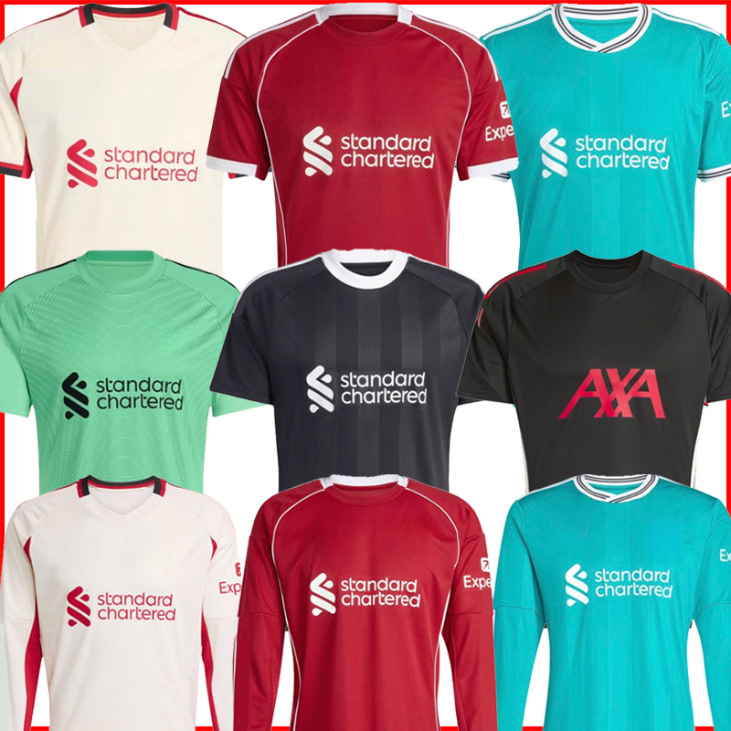 Liverpool soccer jersey 25 26 27 LFC football shirt kit salah MAC ALLISTER WIRTZ EkitikE ISAK DIOGO J. frimpong Kerkez 2025 2026 men kids uniforms away third Special 999