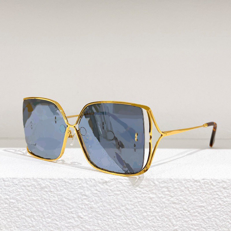 Women Designer High Quality Black Lenses Square Sunglasses Z1629U Luxury Man Gold Color Frame Eyewear Outdoor Summer Beach UV400 Protection Glasses