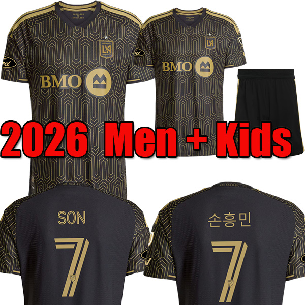 LAFC 2025 2026 Los Angeles FC football jersey GIROUD VELA HOLLINGSHEAD BOUANGA MARLON TILLMAN 25 26 27 Football Shirt Primary Home Away Soccer Shirts Kids Kit Man