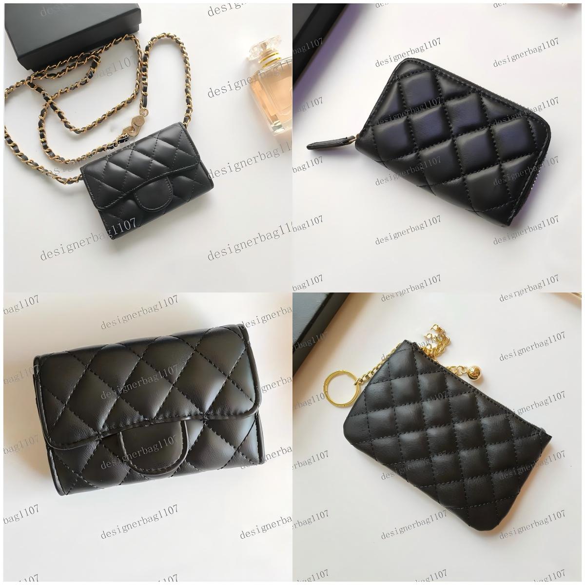 Women wallet designer card holder mens Wallet cardholder men mini purses Wallet lady purse mini handbag mini bag mini leather wallet shoulder bag wholesale with box