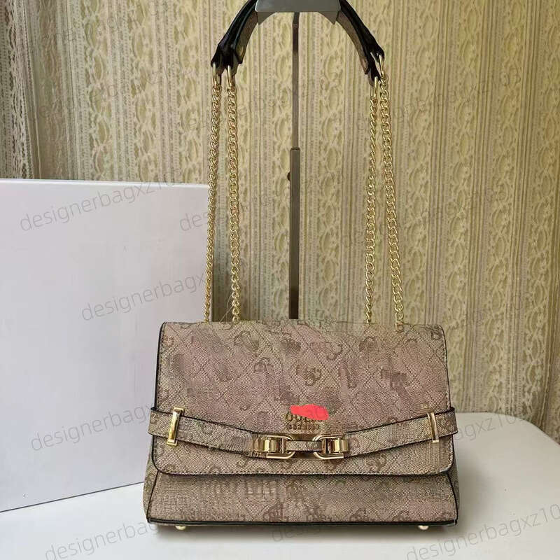 Guessbag Designer Bag Guesse Bag Card Holder Bag New High-quality New European And American Style Printed Belt Fashion Decorative Platinum Chain Sac De Luxe