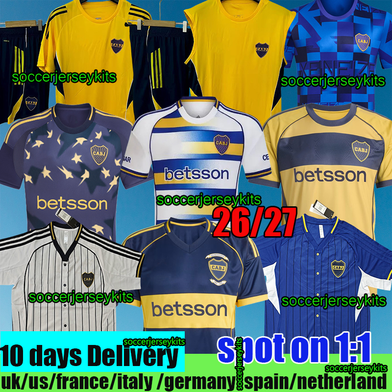 25 26 Boca Juniors 4th Soccer Jerseys Special fourth 2025 Football Shirts men kids kit CAVANI JANSON MEDINA VILLA FERNANDEZ BENEDETTO ZEBALLOS 2026