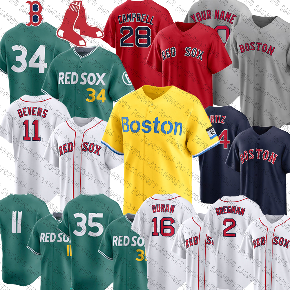 Bostons Red Sox jersey Triston Casas Rafael Devers Trevor Story Baseball Jersey Ceddanne Rafaela Masataka Yoshida Connor Wong Garrett Whitlock Campbell jerseys