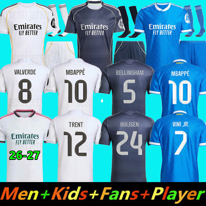 25 26 MBAPPE Reals MAdriD soccer jerseys BELLINGHAM VINI JR ENDRICK RealsMAdriD football shirt VALVERDE 2025 SPains 2026 RONALDO fans player men kids kit Camiseta UK