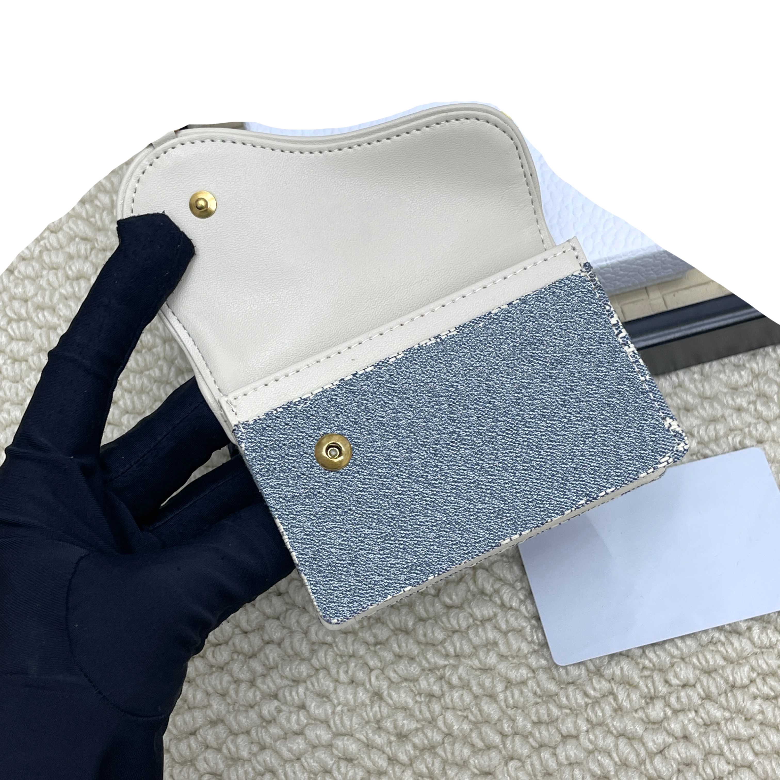 Designer luxury bag card bag, purse ladies bag clap bag D5611 with packing box