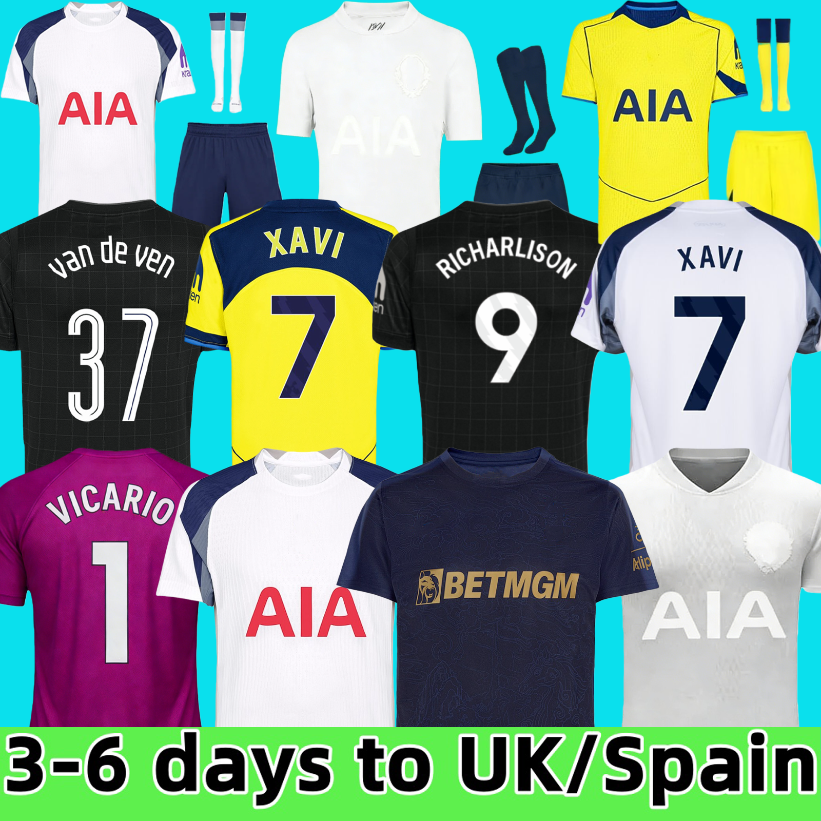 25 26 tottenham 1901 125th Anniversary XAVI Season SOLANKE GALLAGHER KUDUS MADDISON KULUSEVSKI RICHARLISON SON VAN DE VEN Soccer Jerseys 2025 kit kids