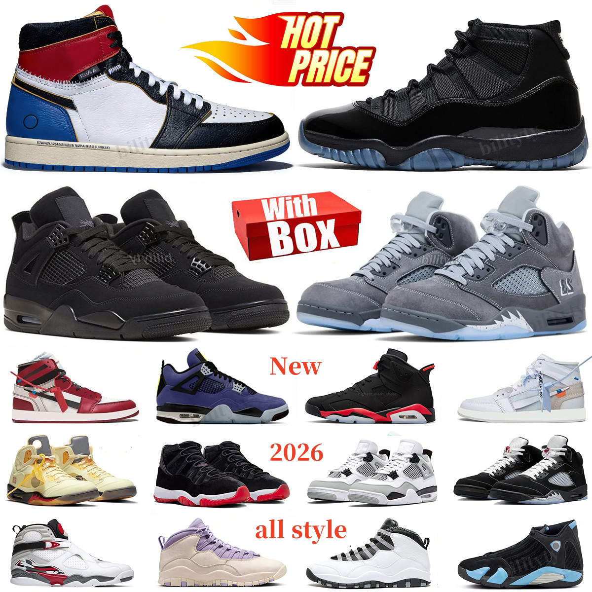 5s 11s 4s designer Shoes 5 Wolf Grey Fragment 11 Gamma blue Basketball shoes 4 Black Cat lakers Infrared Black Metallic Reimagined Men shoes trainers sneakers