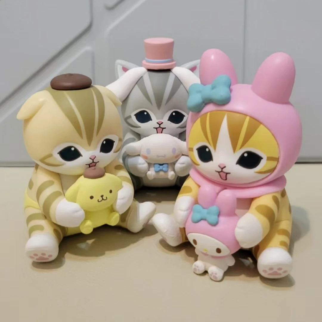 Mofusand Collaboration Shark Cat Image Ugly Fish Doll Toy Display Fashion Blind Box Vinyl Face Blind Box Toys And Hobbies260202ww - view 7