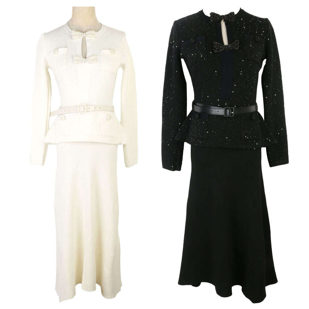 2026 Social Long Sleeve Pearl Lightweight Luxury Waist Autumn/Winter New French Mermaid Dress for Women