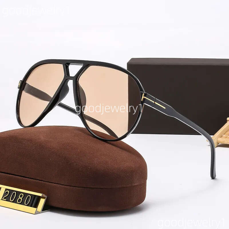 2026 NEW Luxury Pilot Men And Women Fashion Oversized Full Frame Eyewear Designer Sunglasses Outdoor Goggles Uv400 TF Tom''ford''fordd''sunglasses With Box Aa1