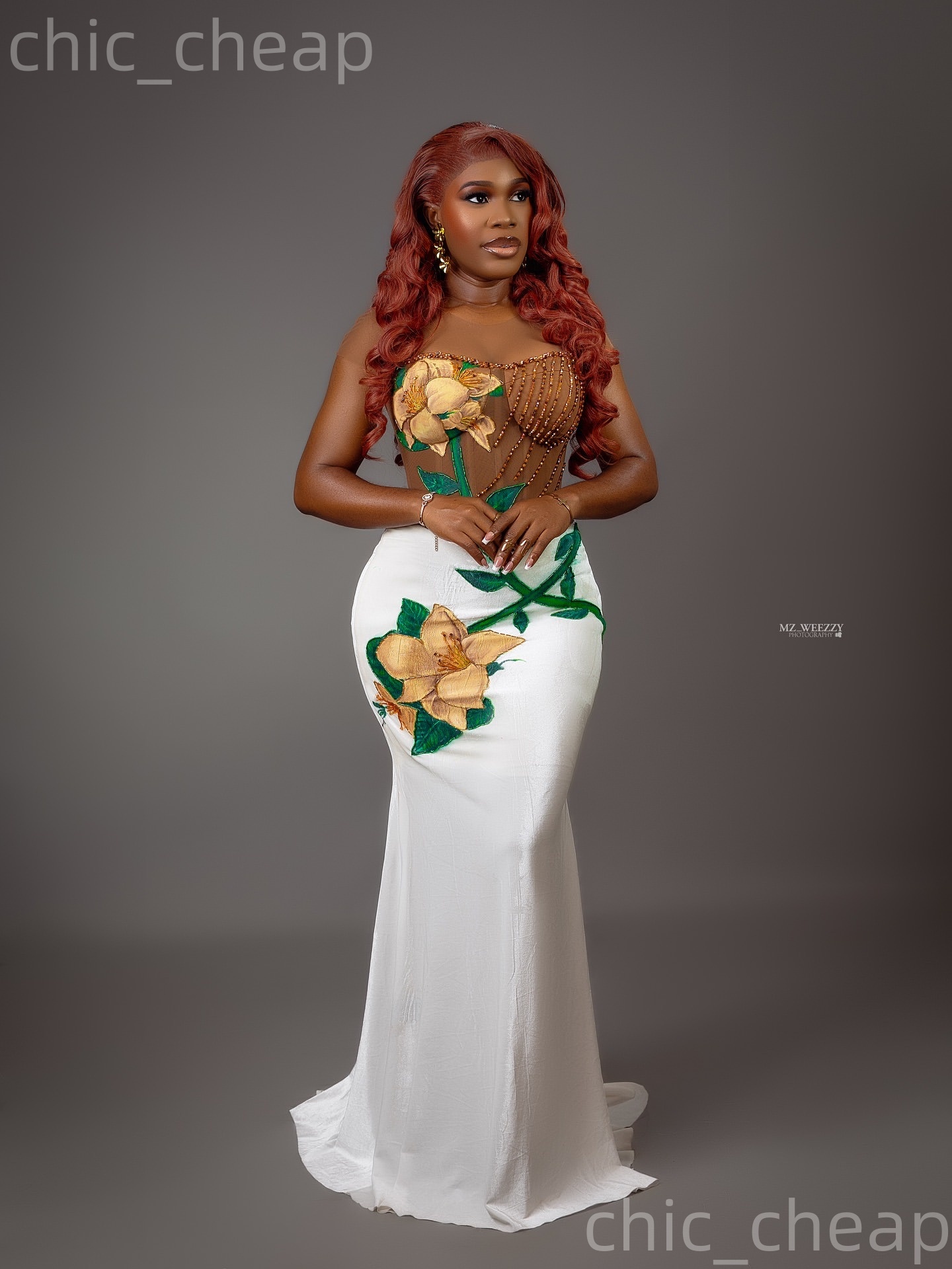 Aso Ebi Ivory Mermaid Prom Dresses 2026 Beaded Printed Satin Evening Formal Party Second Birthday Engagement Gowns Plus Size Dress For Special Occasio