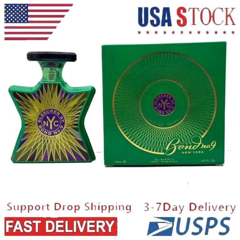 3-7Days Shipping Bond No9 Perfume Fragrance 100ml NYC Greenwish Village Bleecker Street Tribeca Parfum Eau De Parfum Long Lasting Smell EDP Cologne Spray Top Quality