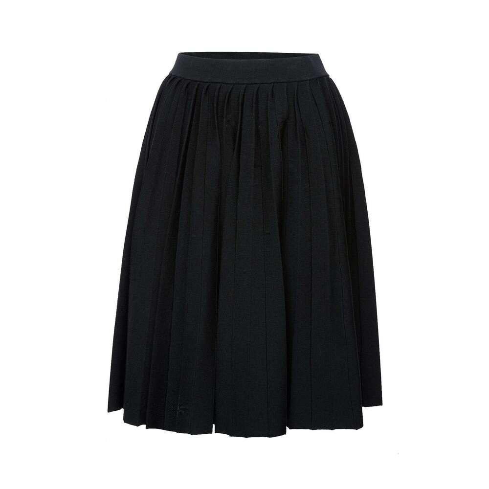 2026 autumn and winter new designer style black lapel knitted cardigan pleated skirt women's two-piece set