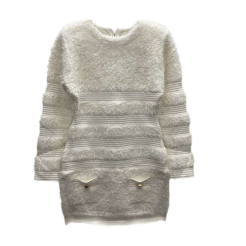 Autumn slim fit fashionable niche women's knitted dress 2026 winter sexy women's dress