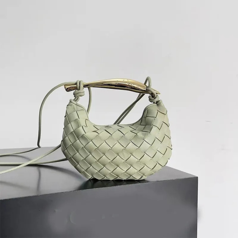 Designer Woven Luxurys tote Saddle bag half moon Wallet Women's Clutch Half Moon Leather Underarm Fish hand grip Shoulder Crossbody Bag Handbag 1 1