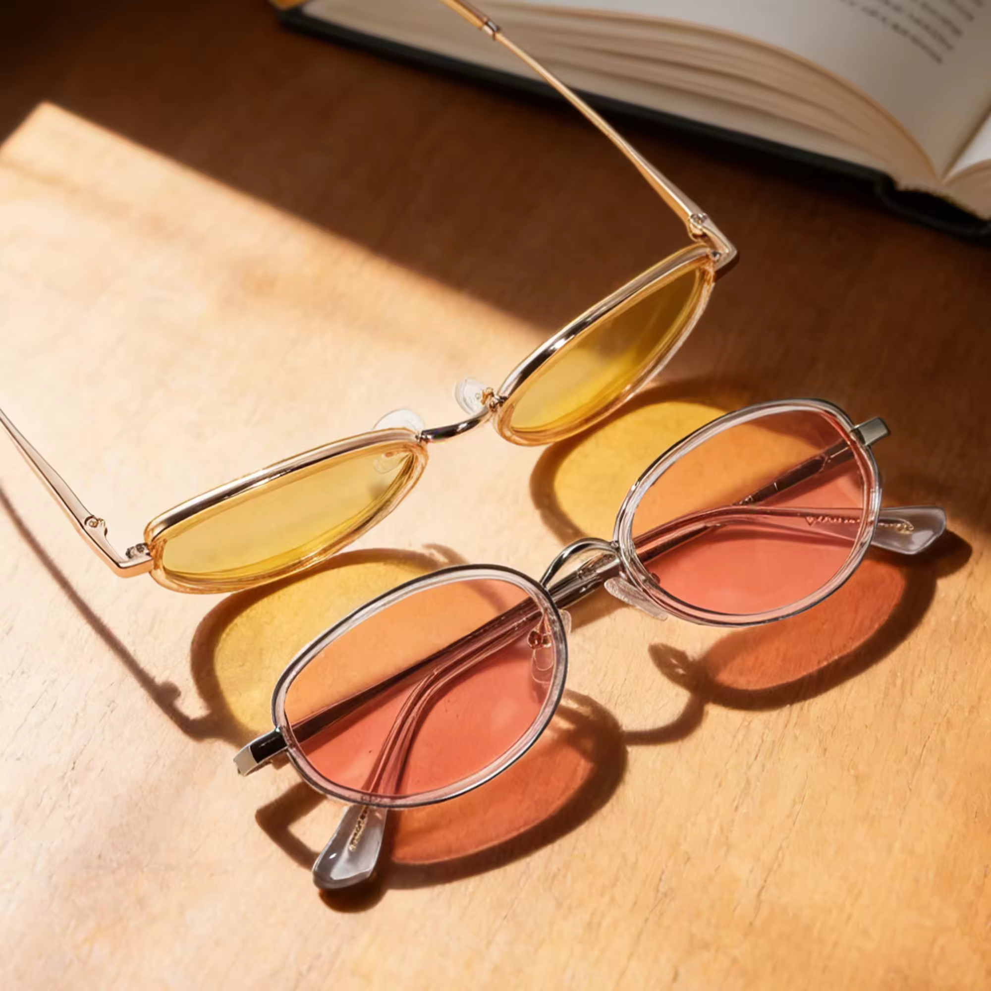 High-quality retro designer sunglasses metal frame small oval sunglasses UV400 polarized lens custom logo hand-made acetate sunglasses