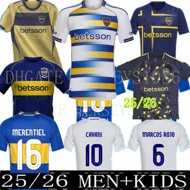 25 26 Boca Juniors soccer Jerseys VILLA SALVIO Benedetto Salvio camisa de futebol 2024 2025 TEVEZ CARLITOS MARCOS ROJO VAZQUEZ CAVANI football shirt Men kids suit