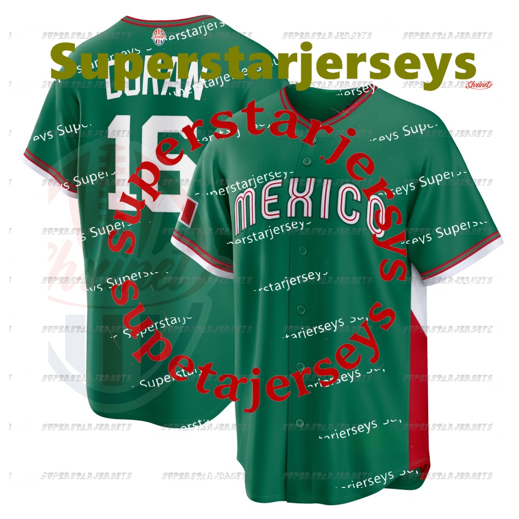 56 Randy Arozarena Mexico 2026 WBC Jersey World Baseball Classic Jarren Duran Luis Urias Taijuan Walker Alejandro Kirk Patrick Sandoval Alec Thomas