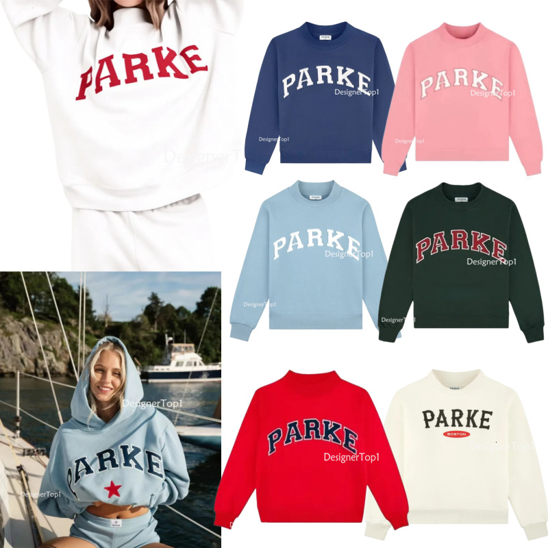 Parke Mockneck Hoodies Women Parke Sweatshirt Womens Fashion Designer Hoodie Sports Jogging Sweatshirt Loose Fit Letter embroidery Fashion Luxury Women Hoodie
