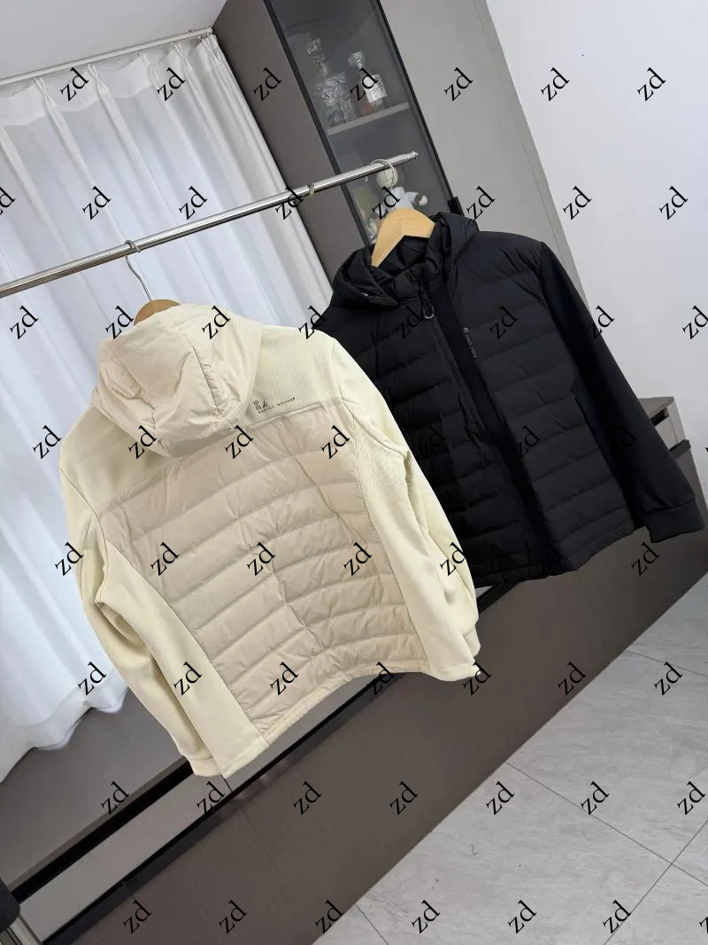 Men's Down Lightweight Warm Hooded Jaet Autumn Winter Faion Urban Sle Du Filling Pred Glue Couple's Fashion design