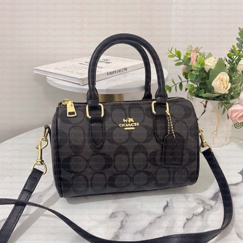 Top Designer bag Handbags Classic Old Flower Pull Link Closure Tote Shoulder Bag Mini Women's Bag Leather Denim Crossbody Embossed Handbag Black Flower Handbag