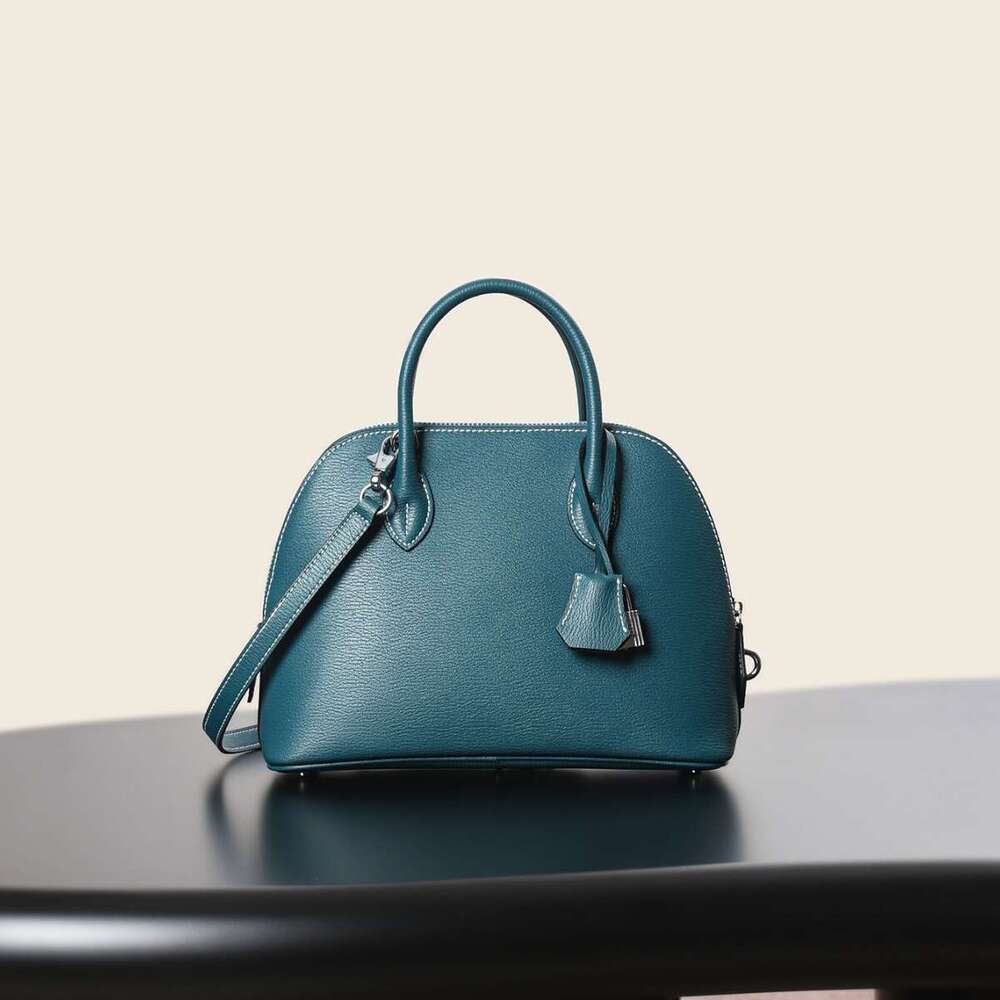 Luxury Shoulder Bags Genuine Leather Shell For Women New Model Light Luxury With A High End Feel Niche Handbag Crossbody Bowling Bag SENYY