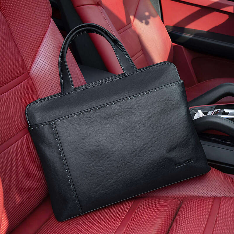 Luxury Shoulder Bags Totes Handheld Men S Briefcase Leather Handbag Business Office Brand Laptop Bag Commuting SENYY
