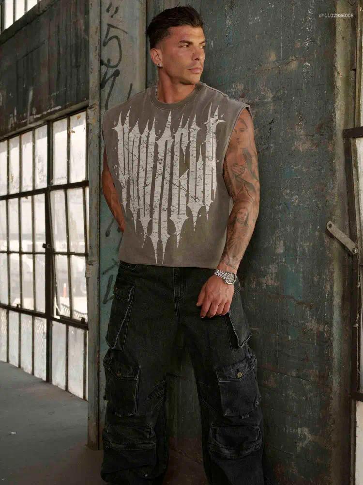 Men's T Shirts Brand Summer Gym Cotton Tank Top Sleeveless Shirt Man Bodybuilding Clothing Casual Fitness Workout Running Vest Sportswear