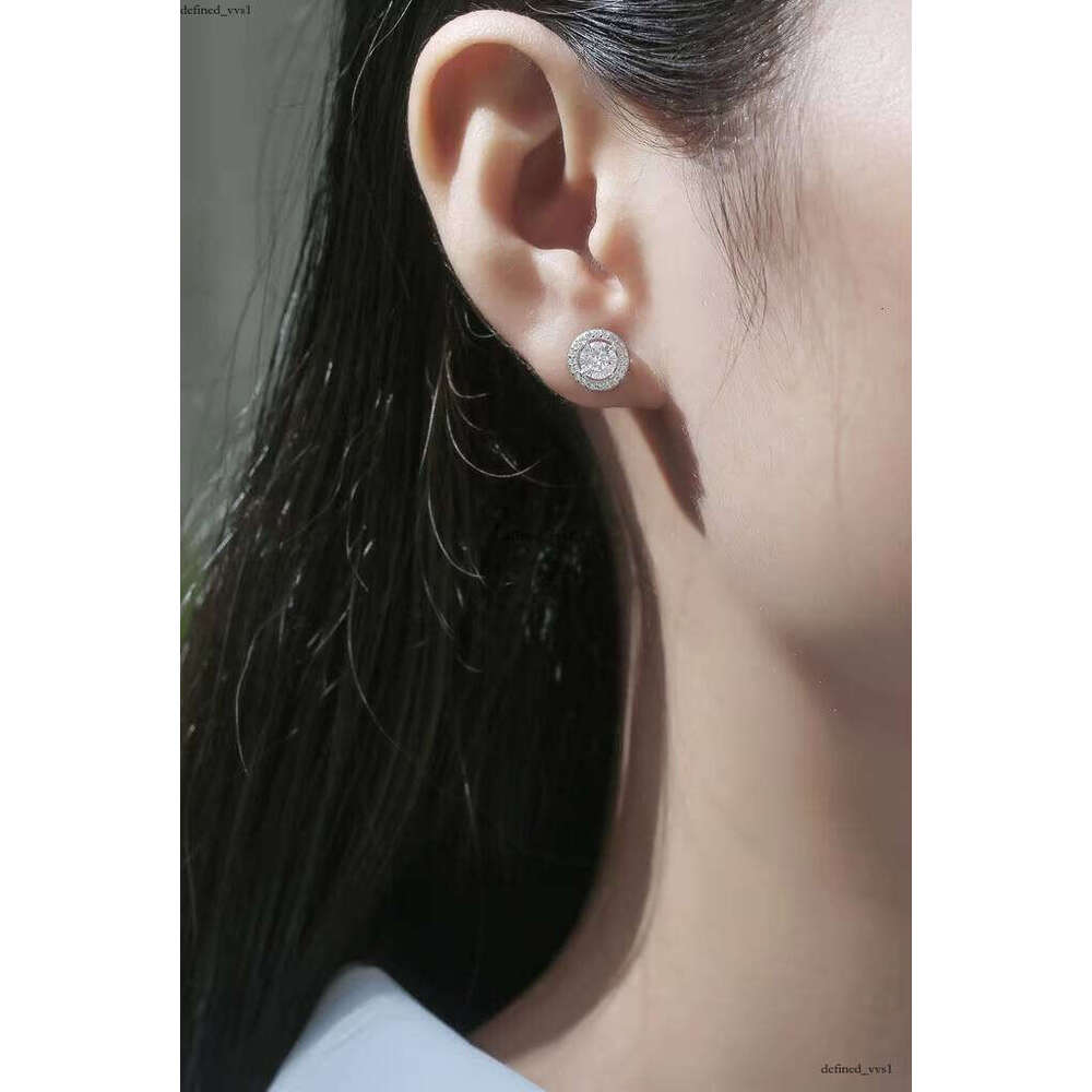 0.5 CT D Color VVS Moissanite Carbon Silicon Stone Girl fashion Earrings