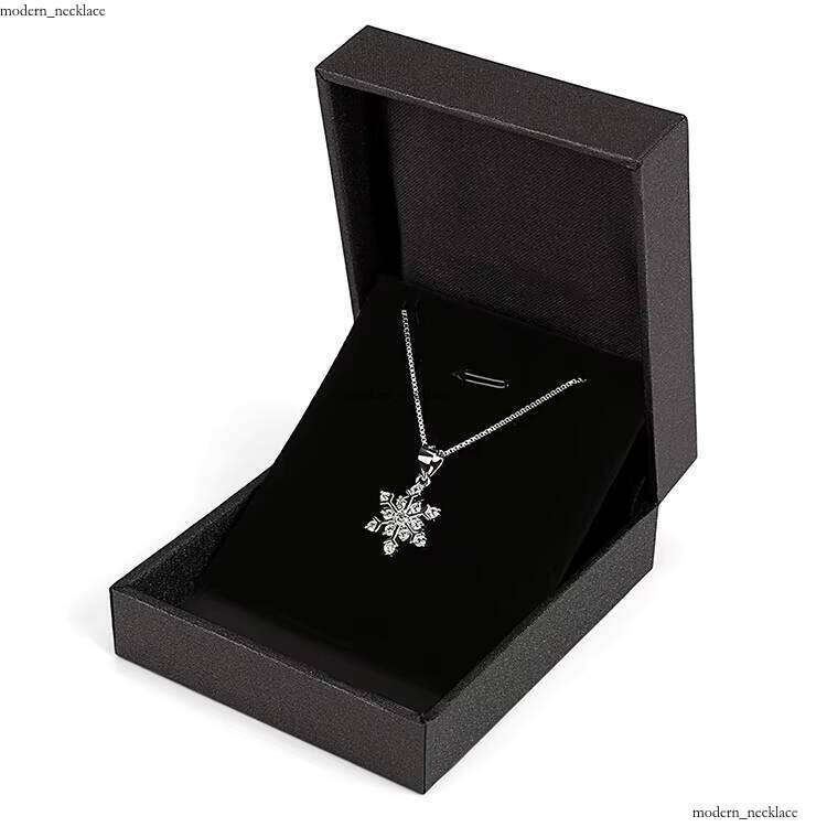 Wholesale Snowflake Christmas Gift 925 Sterling Silver Pendant Necklace