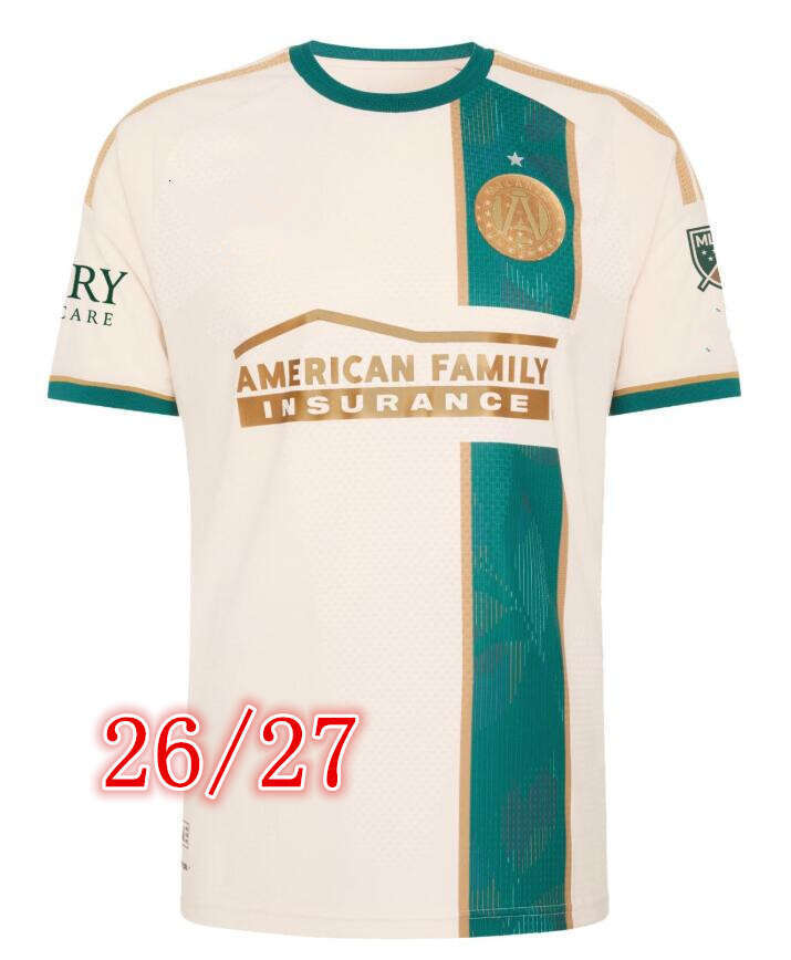 Atlanta United Soccer Jersey AWAY FC 26-27 GIAKOUMAKIS ALMADA WILEY SLISZ LENNON WOLFF LOBJANIDZE MOSQUERA SILVA Football Shirt MEN KIDS