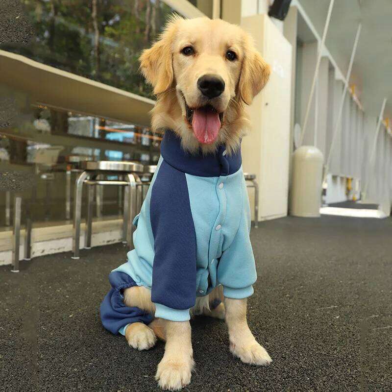 Famous brand Sporting Jacket Four Feet Clothes for Dogs Labrador Golden Retriever Autumn Big Dog Coat with Zipper Warm pupakaIK