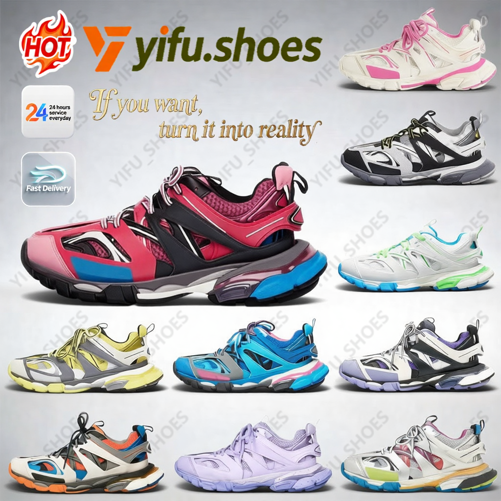 Top Designer Runner 7.0 7.5 Track 3.0 Man Weman dress casual shoes sneakers paris Transmit Trainers Nylon black BURY Gomma loafers runners plate-forme 36-46