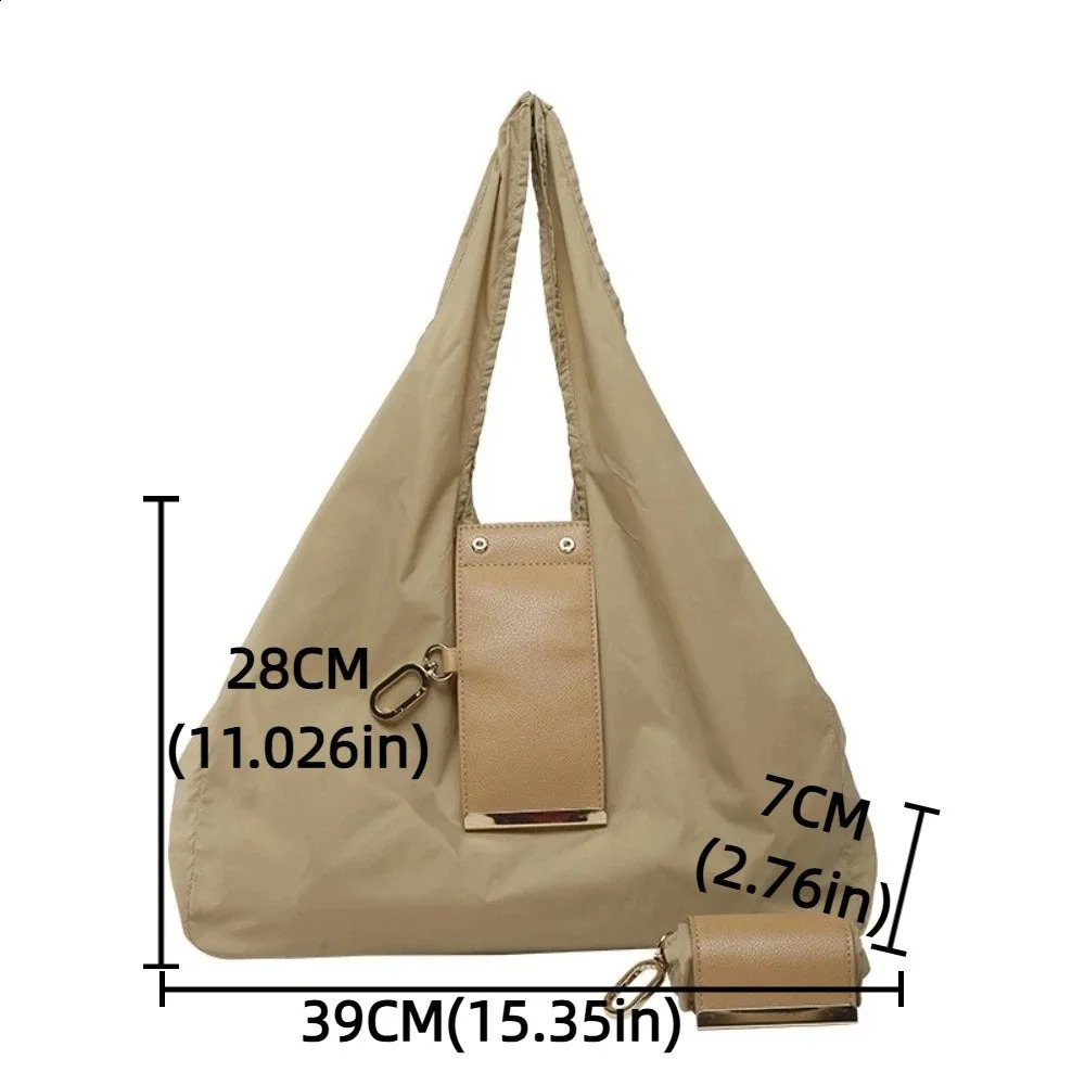 Reusable Mini Keychain Tote Bag Large Capacity EcoFriendly Foldable Shopping Key Ring Lightweight Expandable 260208