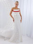 Red Plus Size Guest Dress Sexy Strapless Dresses Evening Wear Side Split Long 2026 Prom Gowns