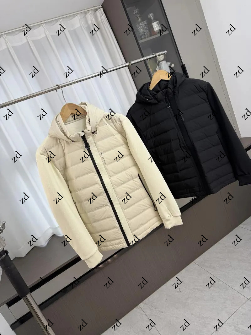 Men's Down Lightweight Warm Hooded Jaet Autumn Winter Faion Urban Sle Du Filling Pred Glue Couple's Fashion design