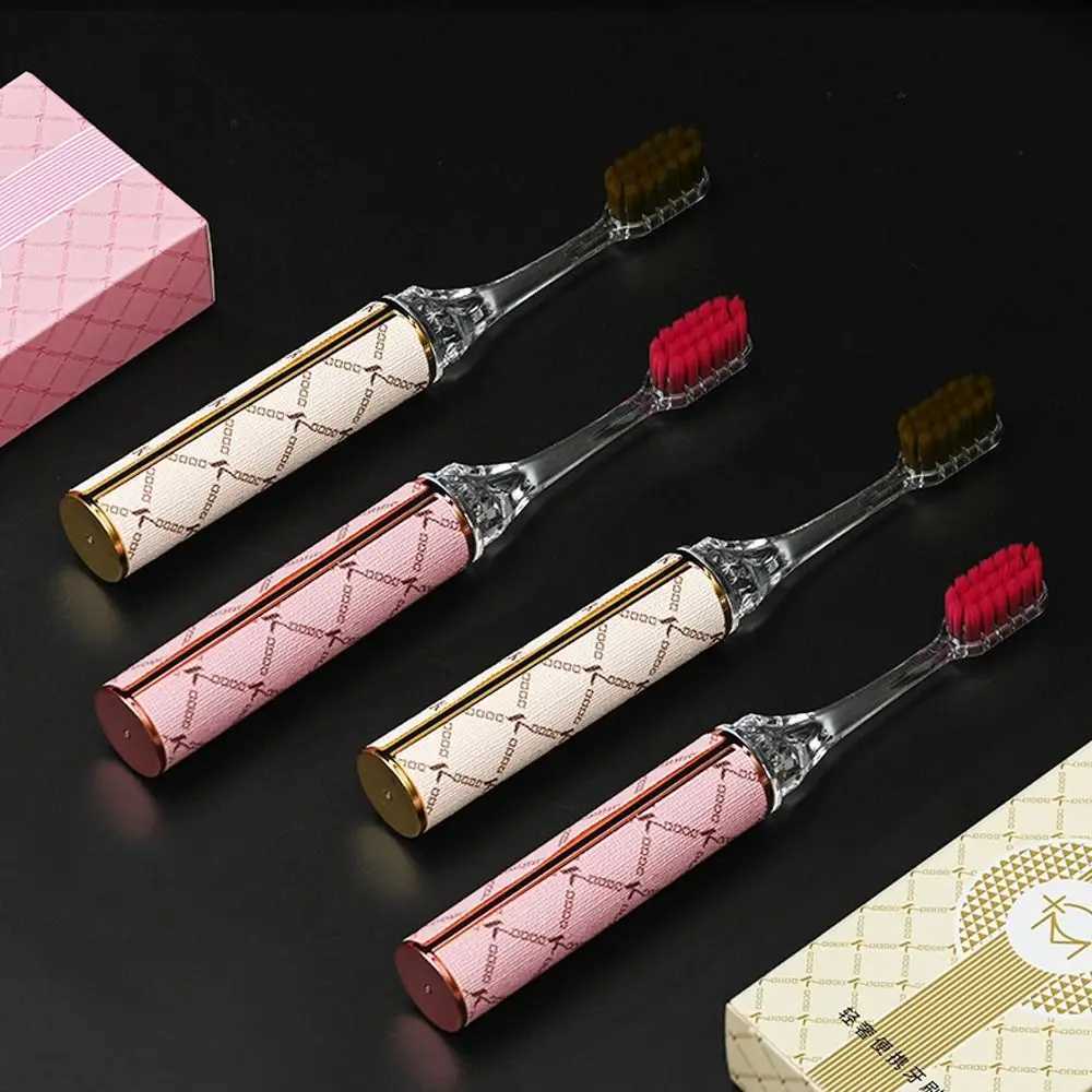 Lipstick Shaped Toothbrush Detachable Portable Cleaning Teeth Ultra Soft Oral Care GiftT260212